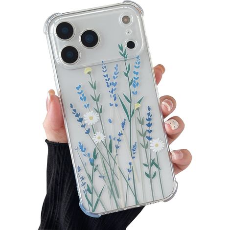 Coque pour iPhone 18 Pro Max,Motif Floral,Lavande (1/5)