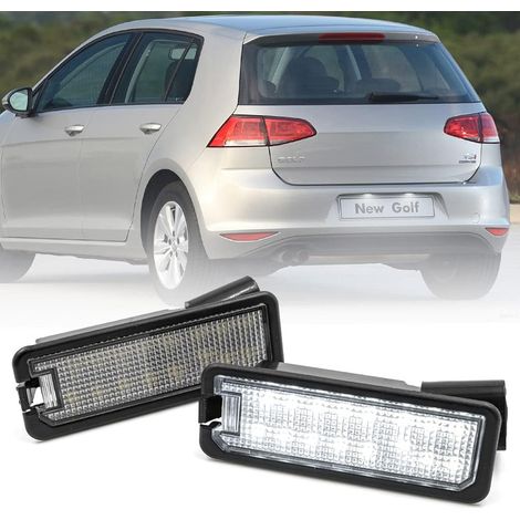 Lot de 2 feux de plaque d'immatriculation LED blancs pour IV, V, VI, VII, III, IV, V, B7, B8, CC, Lupo, Ibiza, Leon, Exeo, Altea, Canbus (1/5)