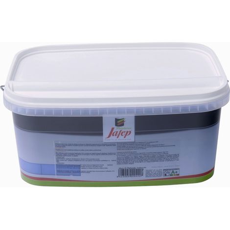 Peinture murale acrylique bleu indigo 2,5L – Finition mate – Haute résistance et lessivable – Pour intérieur et extérieur – Jafep