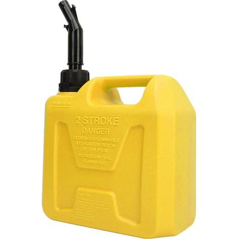 Réservoir de carburant portable de 5 litres, grande capacité et arrêt automatique, pour camping-cars, voitures, SUV, jaune
