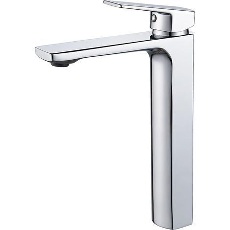 VOTON Chrom-Waschtischarmatur, hohe Einhebel-Waschtischarmatur, Wohnmobil-Waschtischarmatur, Waschtisch-Mischbatterie, massives Messing, 1,2 GPM (1/5)