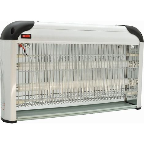 Zanzariera elettrica 2x8w - cm 27x11,5x26h - copertuta 40 mq