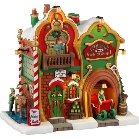 Lemax Li'L Murph's SLeigh Shop 45264 Villaggio di Natale (1/2)