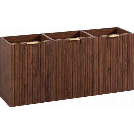 Ensemble de meubles bas FLOW noyer foncé 120 cm 3 portes (1/5)