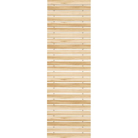 Aufrollbarer Gartenweg aus massiven Kiefernholzlatten, 120 x 38 cm