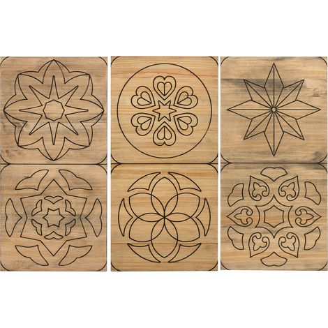 Combinación de 3 piezas diseño hidráulico CU306 CU307 y CU308 120x80cm en madera maciza de pino con acabado efecto vintage Box Furniture (1/5)