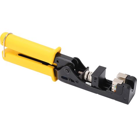 Ratschen-Crimpzange, hitzebeständiger PP-Griff, verstellbare Klemme, elektrische Kaltcrimpzange, professionelle Crimpzange (1/5)