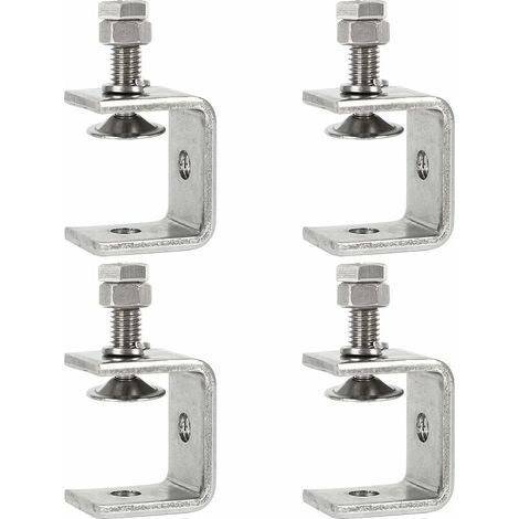 Pince Robuste Acier Inoxydable,4PCS Serre-Joints C,0-25mm Pince C Robuste,Pince Fixation Travail Bois,Tiger Clamp avec Large Mâchoire pour Travail Bois Bricolage, Soudage,l'Ébénisterie (1/4)