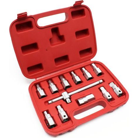 Coffret de Douille de vidange 12 pièces Kit de clés Outil pour Huile de Voiture et d’Automobile (1/5)