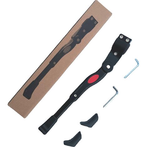 Béquille de vélo réglable en alliage d'aluminium avec pied en caoutchouc antidérapant pour VTT et vélos de montagne (1/5)