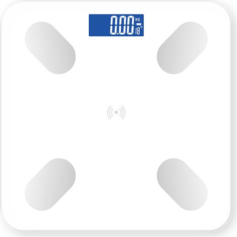 Pèse-personne intelligent Tiansheng TS-C67-A : capacité 180kg, verre trempé, connexion app, batterie/Type-C, finitions variées (1/5)