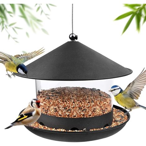 Mangeoire Oiseaux Exterieur,Grande Capacité Voliere Oiseaux Exterieur pour Oiseaux Sauvages Résistant aux Intempéries (1/5)