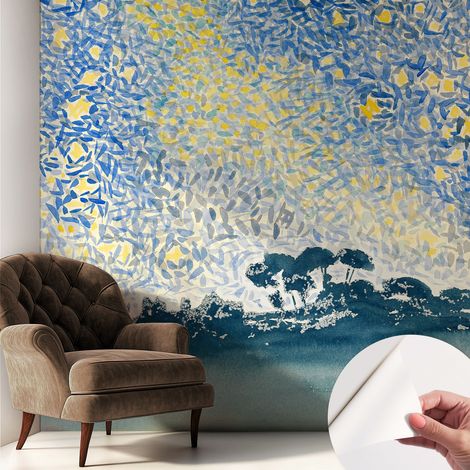 Fotomurale adesivo - Carta da parati adesiva - per la cucina camera da letto per la soggiorno - Astrazione stellare 250x250 cm (1/5)