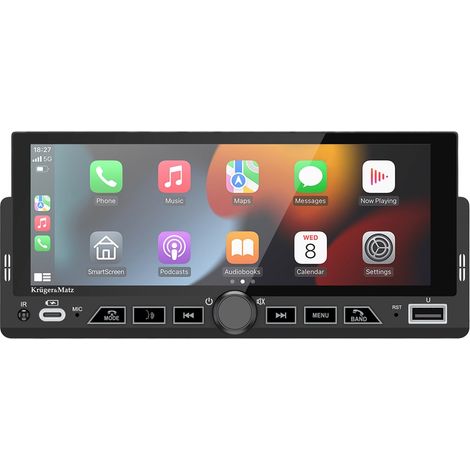 Radio para coche Kruger&matz KM2017 con CarPlay/Auto (1/5)