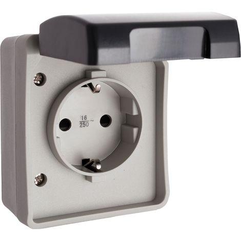 presa femmina T/tl impermeabile economica sotto film retrattile edm ip44 16a 250v (1/2)