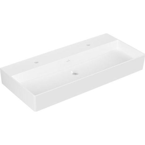 Villeroy & Boch Memento 2.0 Wandwaschbecken, 2 Hahnlöcher, ohne (1/5)