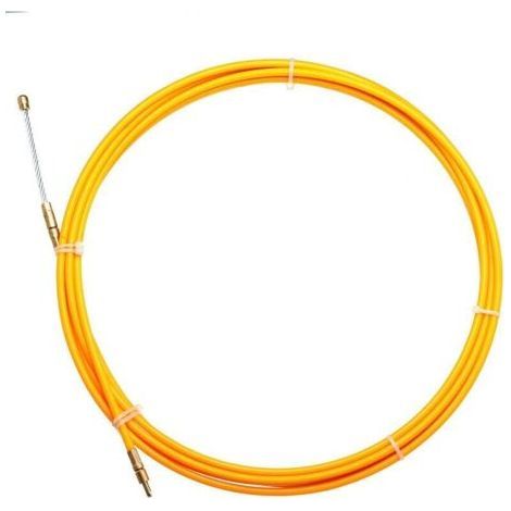 Extractor de cables de nailon, 6 mm de diámetro, 30 m de longitud, cable de fibra de vidrio, varilla para cables, empujador de electricistas, extractor, conducto pasacables (1/4)