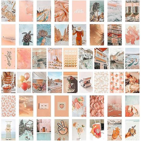 50 ästhetisch ansprechende Bilder von Angelstränden für Wandcollagen im Bohème-Stil, druckbare Sets, türkisfarbene Schlafzimmerdekorationen für Mädchen (1/5)