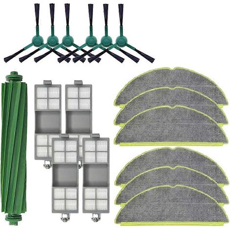Accessoires pour aspirateur compacteur de poussière iRobot Roomba 205 / Combiné : brosse latérale principale, filtre HEPA, chiffon de nettoyage et pièces de rechange (1/4)