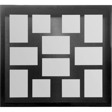 Premier Housewares Black 12 Photo Multi Photo Frame (1/2)