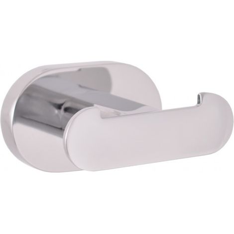 Patère double YUKON en laiton chromé 6 cm (1/2)