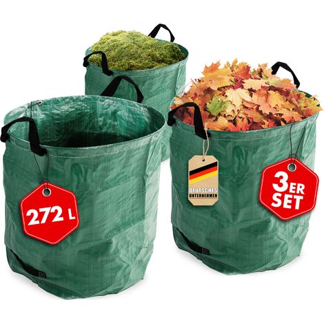 Lot de 3 Sacs à déchets végétaux, Capacité maximale 800 Litres, 150 kg (1/5)