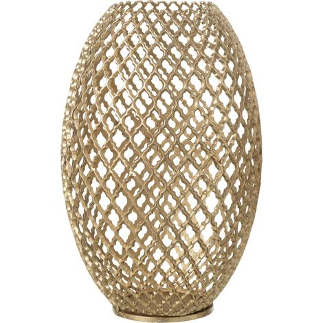 Vase ajouré doré en aluminium - doré (1/4)