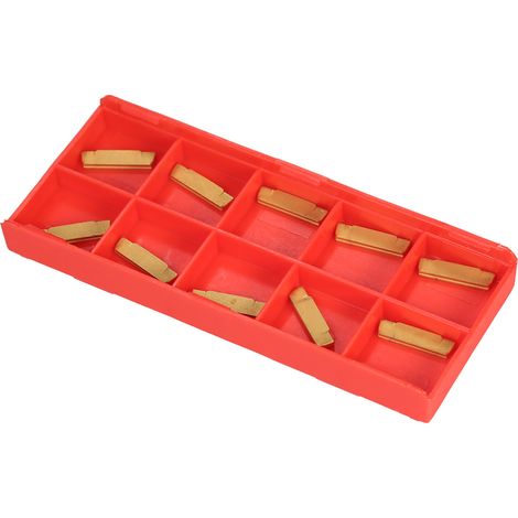 10 pièces/boîte MGMN200-G : plaquettes en carbure de 2 mm de largeur pour outil de rainurage et de tronçonnage sur tour MGEHR/MGIVR (1/5)