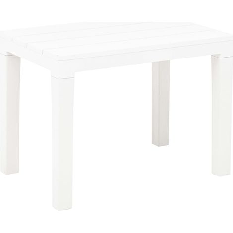 Gartenbänke Set von 2 Weiß Kunststoff