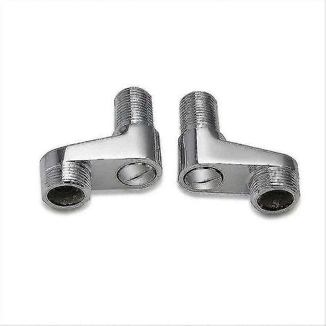 Lot de 2 adaptateurs pour robinet de baignoire, bras pivotant réglable, 25 mm et 20 mm, robinet de douche, robinet de salle de bain, mitigeur en laiton massif, cadeau idéal (1/5)