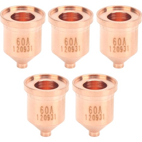 5 pièces buses plasma en cuivre pour torche de découpe, accessoires soudure 120931 (1/5)