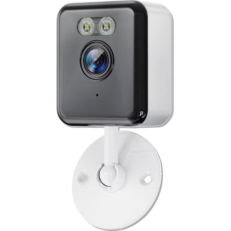 JSSEVN - Cámara de seguridad, cámara WiFi inalámbrica para interiores de 5 MP, visión nocturna a color, detección de personas mediante IA, cámara de vigilancia (1 unidad, sin tarjeta SD) (1/5)