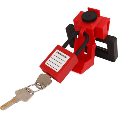 Kit de cadenas de sécurité à pince pour disjoncteur, en nylon universel résistant à la chaleur, pour consignation et étiquetage. (1/5)