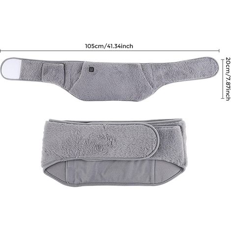 Ceinture lombaire chauffante électrique USB, portable, douce et confortable, idéale pour l'hiver, le soulagement des douleurs dorsales, le confort menstruel et une utilisation au bureau. (1/3)
