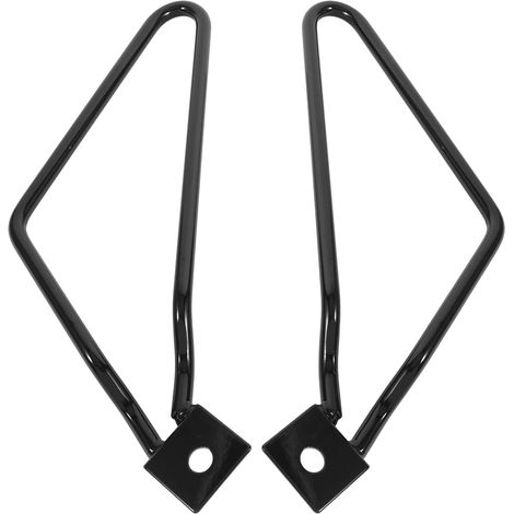 2x Staffe di montaggio per borse laterali moto Nero per XL883/1200 HD1450/1584