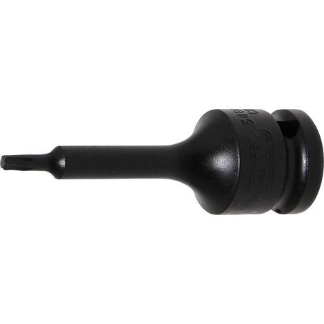 Punta de vaso de impacto  longitud 75 mm  entrada 12,5 mm (1/2")  perfil en T (para Torx) T20