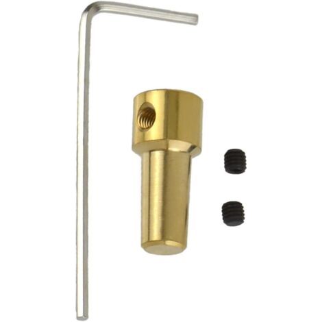 Manchon de serrage pratique de 3,17 mm en laiton pour arbre de moteur pour base JTO - Stabilité améliorée - Accessoire pour outil électrique résistant aux vibrations (1/4)