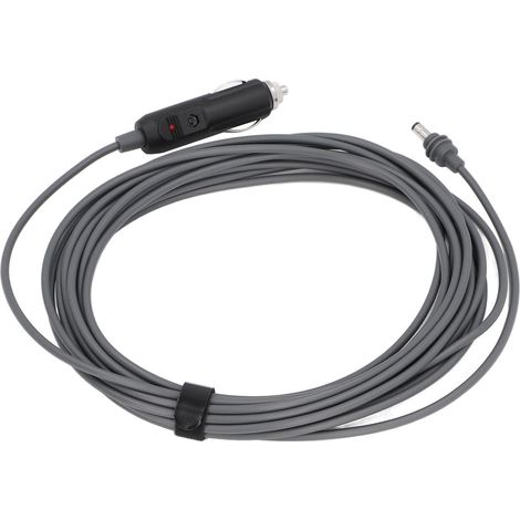 Câble d'alimentation DC auto imperméable PVC rallonge électrique satellite DC vers allume-cigare pour mini satellite voitures camions bateaux 7m / 23ft (1/5)