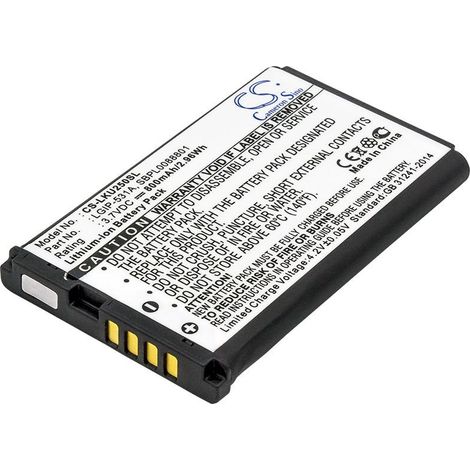 BATTERIE RECHARGEABLE LITHIUM LGIP-531A POUR PIECES ACCESSOIRES TELEPHONIE - EAC61700201 (1/2)