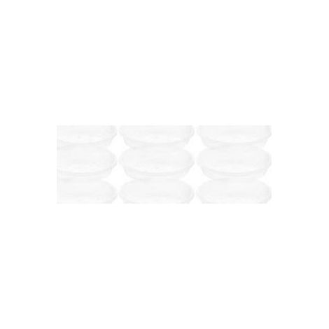 20 soucoupes pour plantes en plastique résistant, plateaux de plantation, plateaux d'égouttage pour pots de fleurs (15,00 x 15,00 x 2,50 cm)