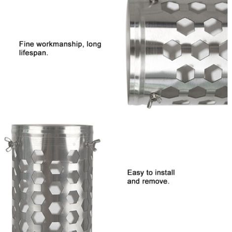 Tente en acier inoxydable, Tube de cheminée anti-brûlure, poêle à bois de chauffage de Camping, isolation thermique, accessoire d'extérieur (1/5)