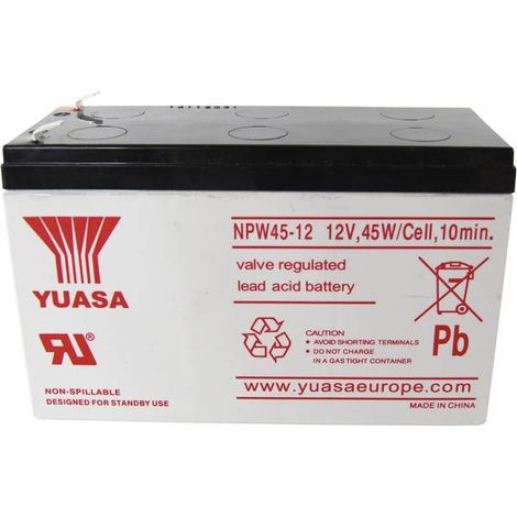 Yuasa NPW45-12 Batteria AGM 12 Volt 8,5 Ah