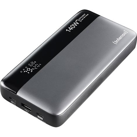 Intenso HE25000 Power bank 25000 mAh Ricarica rapida, Consegna di potenza LiPo USB-A, USB-C® Nero (1/5)