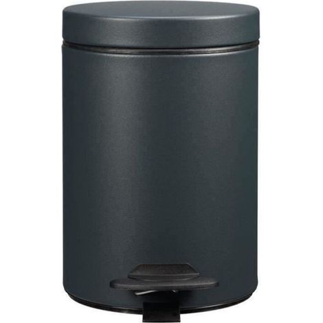 - Poubelle Cyjeu salle de bain 3l gris anthracite mat