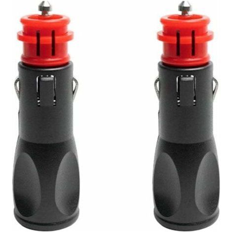Prise allume cigare male,Adaptateur male allume cigare,Prise Fiche Male Allume Cigare,Fiches pour adaptateurs d'allume-cigare européens 12V - 2PC (1/4)