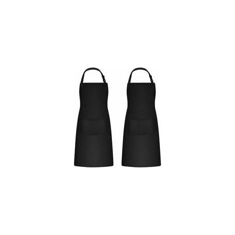 MUMU Unisex Chef Apron with 2 Pockets Kitchen Work Professional Apron (Large Size) (1/3)