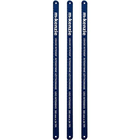 Lot de 3 Lames Bois et Métal 30 cm - Polyvalentes et Durables - Idéales pour Découpe Précise - D-Work