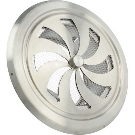 Regulierbares Lüftungsgitter Lüftungsrosette Edelstahlgitter Insektenschutzgitter 125mm