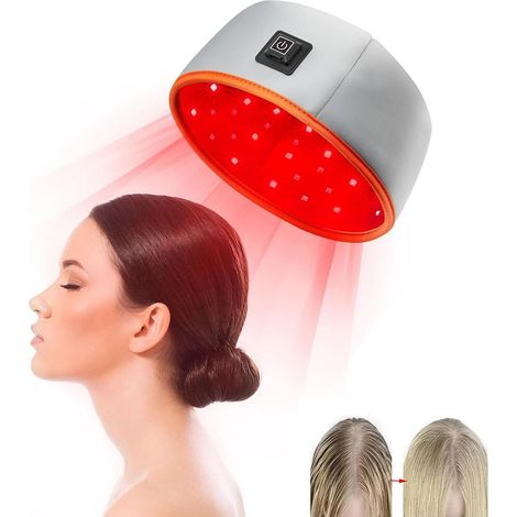 Cuffia per la crescita dei capelli con fototerapia, casco per la crescita dei capelli, cuffia per fototerapia a 120 LED da 660 nm e 850 nm, migliora la salute del cuoio capelluto
