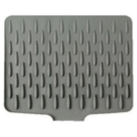 Non-slip cutting board holder, gray, 4032cm large size, countertop sloping silicone drain mat, kitchen anti-scalding and heat-insulating pot mat. (1/5)